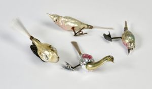 Christbaumschmuck, 4 Vögel