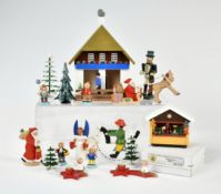 Erzgebirge, Wetterhaus, Marktstand, div. Figuren