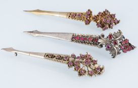 Haarnadeln, 19. Jahrhundert