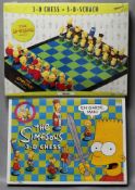 Europa. Deutschland. The Simpson's. 3 - D Chess. Zwei Schachspiele mit jeweils 32 farbige