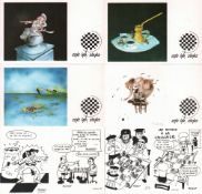 Postkarte. Karikaturen. Konvolut von 100, teils farbigen und postalisch nicht gelaufenen