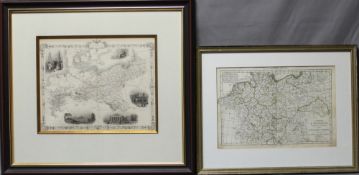 Landkarte. Preussen. Stahlstichkarte aus einem uns nicht bekannten Werk, aus der Zeit um 1840.