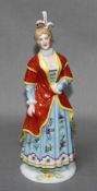 Porzellan. Fürstenberg. "Isabella". Polychrome Porzellanfigur aus der Serie “Commedia dell’Arte“.