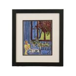 AFTER HENRI MATISSE COLOR HELIOGRAVURE WITH COA