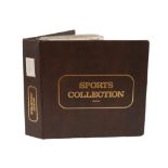 COLLECTION OF ASSORTED AMERICAN SPORTS CARDS IN ALBUM