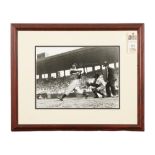JOE DIMAGGIO PHOTO WITH AUTOGRAPH FRAMED