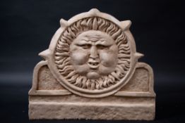 Italian Sun Symbol Stone plinth