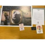 The Walled Off Hotel Poster, Banksy, Flower Throw- D2