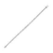 BRACELET TENNIS EN OR 14 CARATS ET DIAMANTS