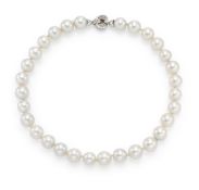 COLLIER EN OR, PERLES DE CULTURE ET DIAMANTS