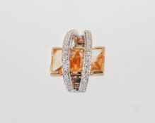 Brillant Citrin Anhänger