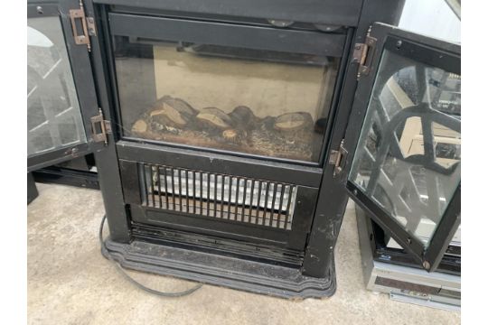 TWO ELECTRIC HEATERS TO INCLUDE ONE IN THE FORM OF A LOG BURNER - Image 3 of 3