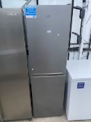 A GREY BEKO UPRIGHT FRIDGE FREEZER