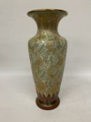 A DOULTON SLATER VASE, HEIGHT 41CM