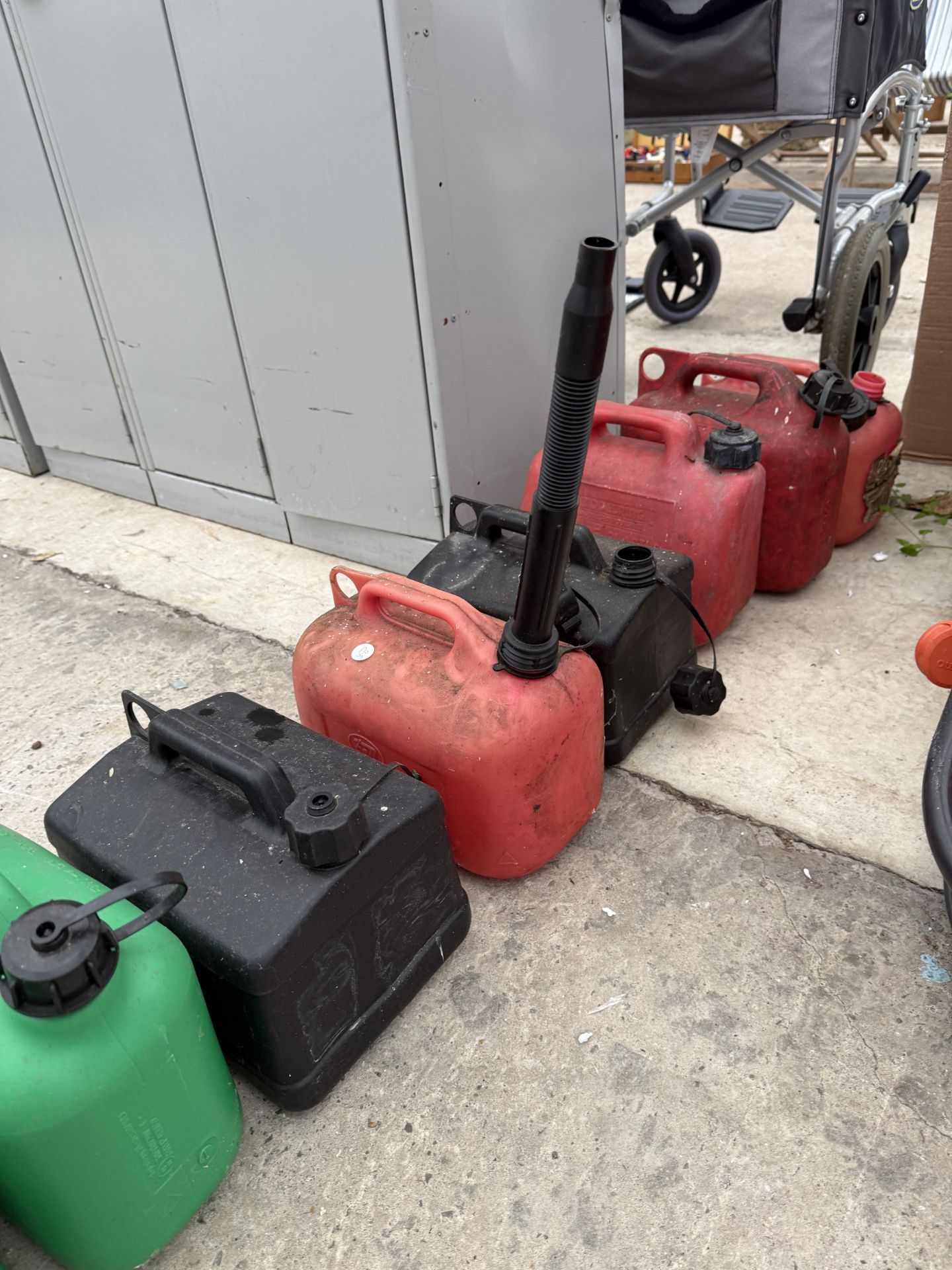 EIGHT PLASTIC FUEL CANS - Image 2 of 2