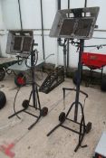 2 MOBILE HEAT LAMPS NO VAT
