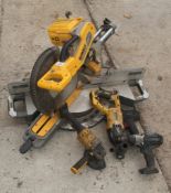A DEWALT CHOP SAW AND POWER TOOLS NO VAT