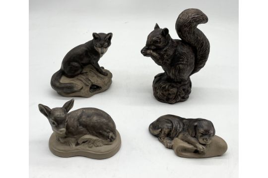 A collection of Poole Pottery stoneware animals including larger squirrel (possible by Barbara - Image 1 of 7