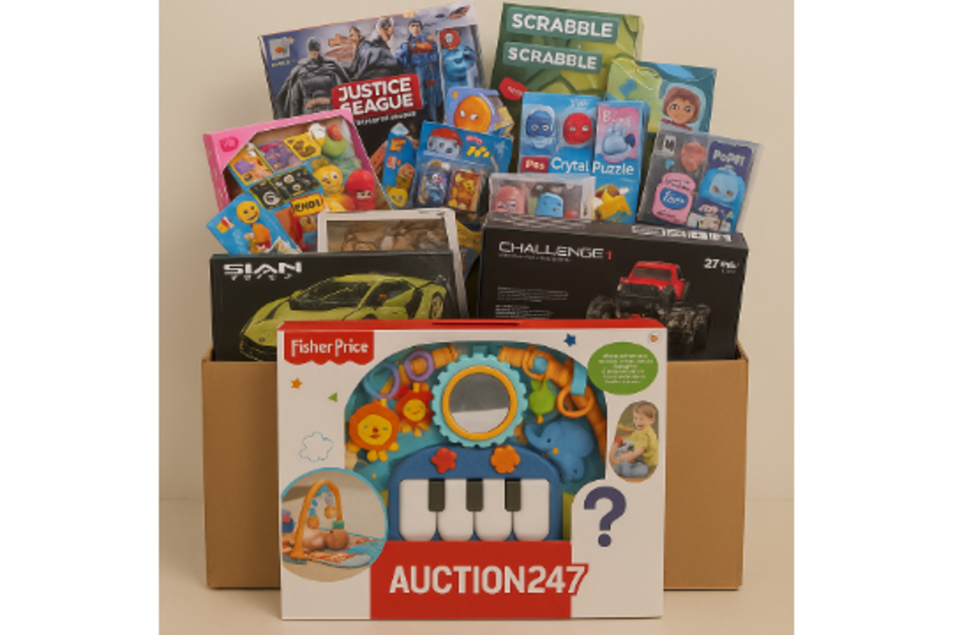 TOY BOX – 25 Mixed Toys & Games – Bigger High-Value Items – RRP £400+ (Amazon Estimate)