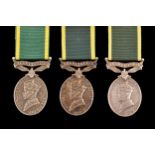 The Territorial Efficiency Medal, For Efficient Service, three to: 1. 3445395 Fusilier J. G.