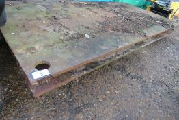 2NO HEAVY DUTY STEEL ROAD PLATES 20MM THICK X 1.25M X 2.5M APPROX.....THIS LOT IS SOLD UNDER THE AUC