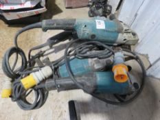 4NO MAKITA 9" ANGLE GRINDERS, 110VOLT POWERED SOURCED FROM COMPANY THAT IS DOWNSIZING. ....THIS LOT
