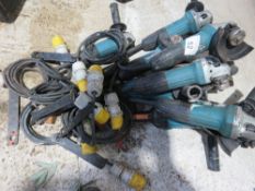 8NO MAKITA 4.5" ANGLE GRINDERS. SOURCED FROM COMPANY THAT IS DOWNSIZING. ....THIS LOT IS SOLD UNDER