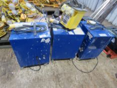3NO 110VOLT POWERED DEHUMIDIFIERS PLUS A TRANSFORMER. SOURCED FROM A COMPANY LIQUIDATION.