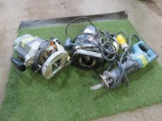 2NO 110VOLT ROUTERS PLUS A RECIPROCATING SAW, SOURCED FROM A COMPANY LIQUIDATION.