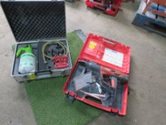 PORCELAIN CUTTING SET PLUS A HILTI NAIL GUN SOURCED FROM A COMPANY LIQUIDATION.