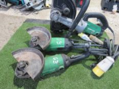 HITACHI BLOCK CUTTING SAW PLUS PLUS 2NO GRINDERS, 110VOLT POWERED. SOURCED FROM A COMPANY THAT IS DO