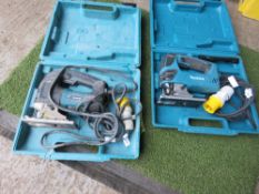 2NO MAKITA 110VOLT JIGSAWS IN CASES SOURCED FROM A COMPANY LIQUIDATION.