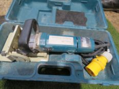 MAKITA BISCUIT JOINTER UNIT IN A CASE, 110VOLT POWERED, SOURCED FROM A COMPANY LIQUIDATION.