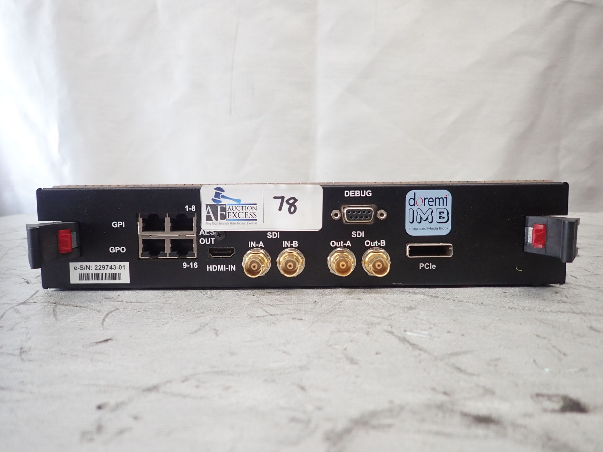 Integrated Media Block Doremi IMB-E3 Integrated Media BlockManufacturer's Overview:(This is a ...