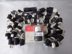 Lot of Heavy duty turn lock connectors including L630-CCCV3, JT-515P, Hubbell HBL8215C and more