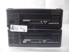 Lot of 2 Tandberg Data 3520-LTO BRSLA-0904-AC UltrIum External Tape Drives