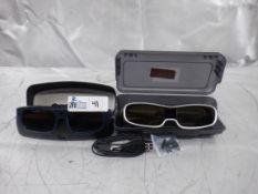 Lot of 2 3d Glasses including XPAND X104LX1 3D glasses Panasonic TY-EW3D10