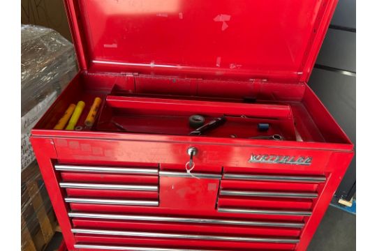 WATERLOO INDUSTRIAL PARTS CABINET / TOOL BOX ON WHEELS WITH CONTENTS , APPROX 30? W x 18? L x 60? T - Image 5 of 13