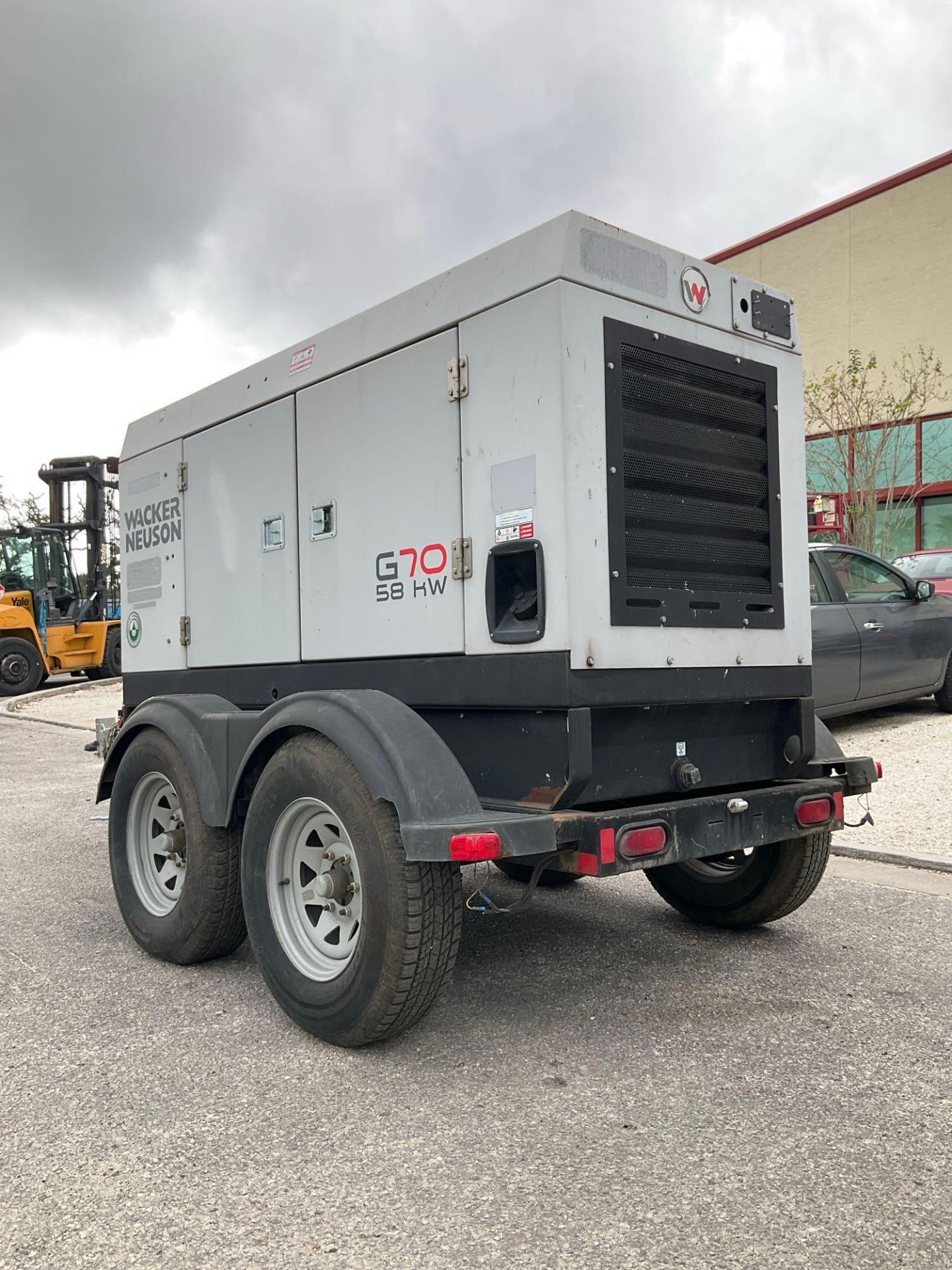 2017 WACKER NEUSON G70 GENERATOR, DIESEL, TRAILER MOUNTED, APPROX PHASE 3/1, APPROX 58/72 - 44 KW - Image 13 of 24