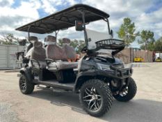 UNUSED 2025 IR ELECTRIC GOLF CART MODEL SDLGC, 6 PASSENGER; STORAGE RACK IN FRONT