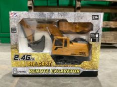 UNUSED DIE-CAST 2.4G HZ 8CHANNEL REMOTE TOY EXCAVATOR