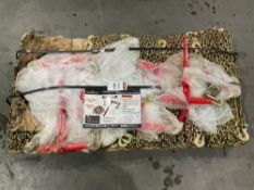 UNUSED LANDHONOR RATCHET BINDERS & CHAINS SET MODEL LHR-RC5400, 8 BINDERS (5,400LB) & 16 G70 5/16...