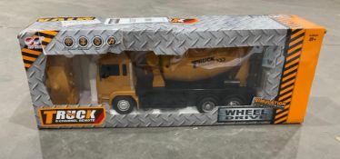 UNUSED TOY ENGINEERING WHEEL DRIVE 8 CHANNEL REMOTE MIXING TRUCK