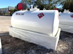 2025 NEW/UNUSED AM-TANK, 500 GALLON CAPACITY, 15 GPM DIESEL TRANSFER PUMP, SKID MOUNTED,3" LOCKABLE