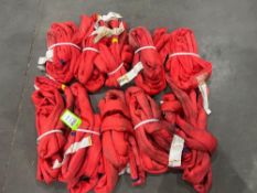 LIFTING SLINGS FOR RIGGING; MISCELLANEOUS MAKES, MODELS, AND CAPACITIES; APPROX 10