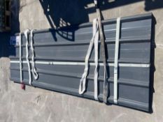 UNUSED 2025 METAL ROOF PANELS, APPROX L8FT X W3FT, APPROX 70PCS
