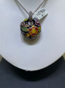 BELLE ETOILE STERLING SILVER PENDANT AND 18" CHAIN