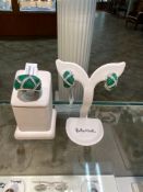 BELLE ETOILE RUBBER RING AND EARRING SET STERLING SILVER