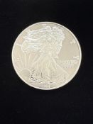 ONE TROY POUND 999 FINE SILVER AMERICAN EAGLE COIN