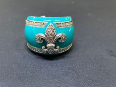 BELLE ETOILE STERLING SILVER ENAMEL RING